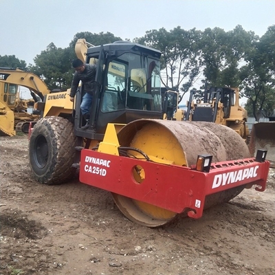 Original Sweden CA251D Dynapac Single Drum Roller Used for Road Construction Machinery