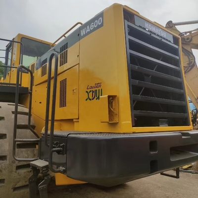 Good Condition Komatsu WA600 Used Wheel Loader with 178/kw Moving Type Wheel Machine