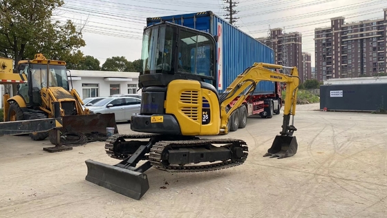 Used Komatsu PC35 3T Excavator Good Condition Crawler Digger EPA Engine Shanghai