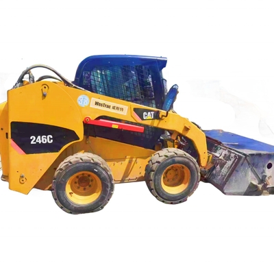 Japan Used Wheel Loader Caterpillar 246C with YUNNEI Engine and Original Paint