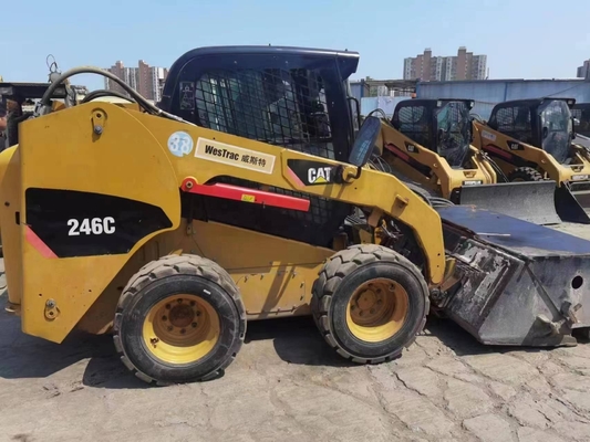 Japan Used Wheel Loader Caterpillar 246C with YUNNEI Engine and Original Paint
