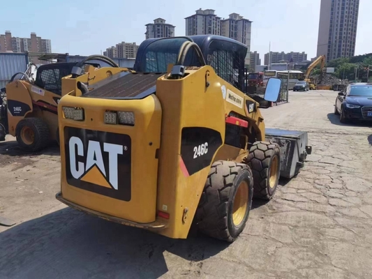 Japan Used Wheel Loader Caterpillar 246C with YUNNEI Engine and Original Paint