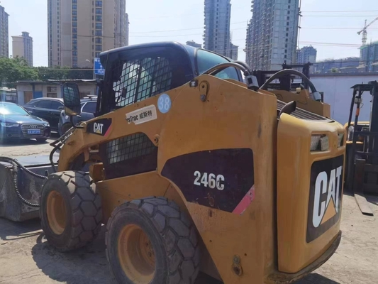 Japan Used Wheel Loader Caterpillar 246C with YUNNEI Engine and Original Paint