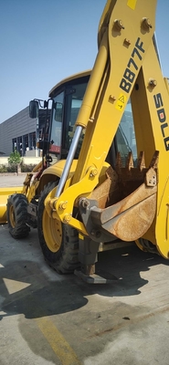 Low Working Hours Backhoe Loader Used Front Load Excavator SDLG B877F Original Equipment