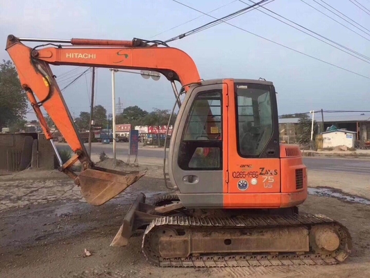 Original Japan 7T Excavator Hitachi zx75us zaxis75us Crawler Digger with EPA Engine