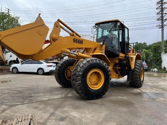 Used CAT966H Wheel Loaders with Cummins Engine and 4 Wheel Drive