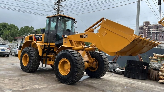 Used CAT966H Wheel Loaders with Cummins Engine and 4 Wheel Drive
