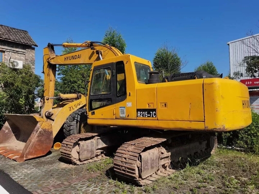 EPA Engine R215-7C Hyundai Excavator with Used Original Paint and Low Hours
