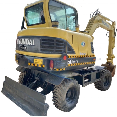 6TON Operating Weight Used Digger Hyundai 60W-9 Crawler Machine Smooth and Operation