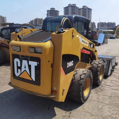 YUNNEI Engine Original Paint Used Caterpillar 246C Wheel Loader in Excellent Condition