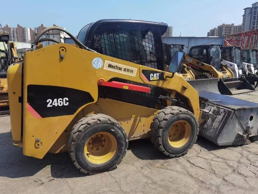 YUNNEI Engine Original Paint Used Caterpillar 246C Wheel Loader in Excellent Condition