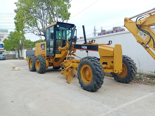 Japan Used Machine CAT 140H Used Grader with 127KW Hydraulic Wheel Machine