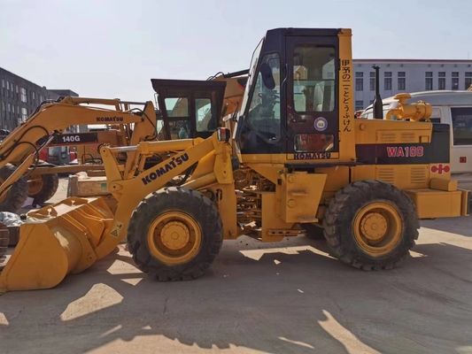Komatsu WA100 Second-hand Loader Excavator in Good Condition at Machinery Repair Shops