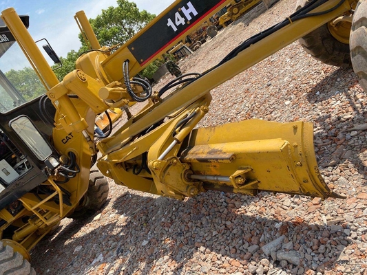 CAT140H Used Original Paint Japan EPA Engine Grader with CAT Pump and Hydraulic System
