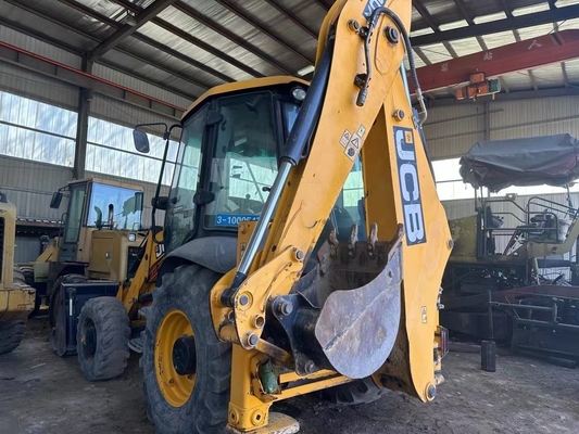 Low Working Hours JCB 3CX Backhoe Loader with Original UK Engine in Wheel Moving Type