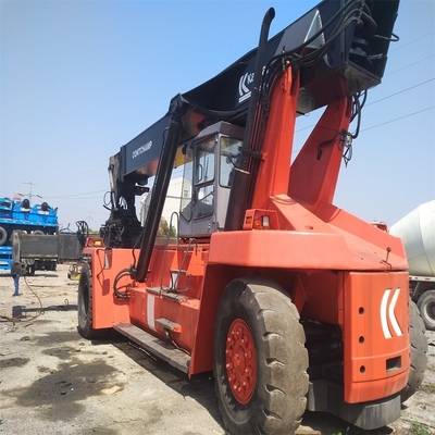 90% Kalmar Reach Stacker DRD450 Tower Crane 45 Ton Container Telescopic Handler