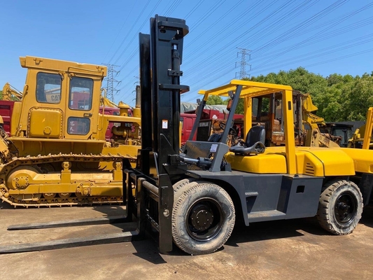 Good Condition TCM 100 10 Ton Used Forklift with Original Paint and EPA Engine in Yellow