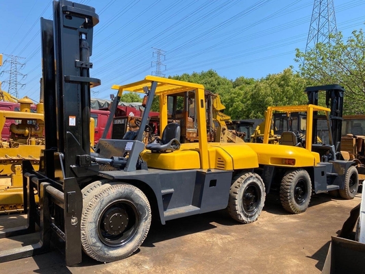 Good Condition TCM 100 10 Ton Used Forklift with Original Paint and EPA Engine in Yellow