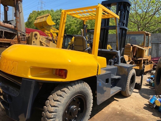 Good Condition TCM 100 10 Ton Used Forklift with Original Paint and EPA Engine in Yellow