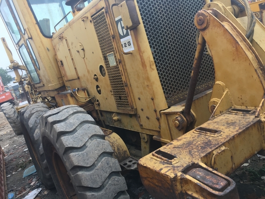 Good Condition Double Drum Roller CAT 12G Used Land Flat Machine Grader from Japan