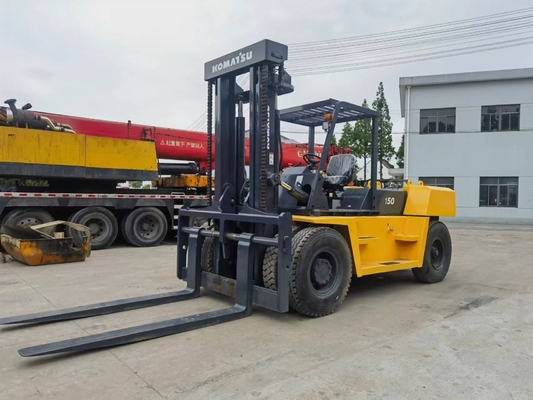 Japan Original Komatsu FD150 15 Ton Secondhand Diesel Forklift with Low Working Hours