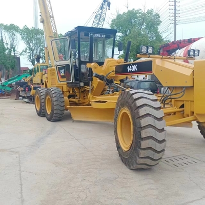 Secondhand CAT140K Motor Grader Original Color Used Engineering Construction Machinery