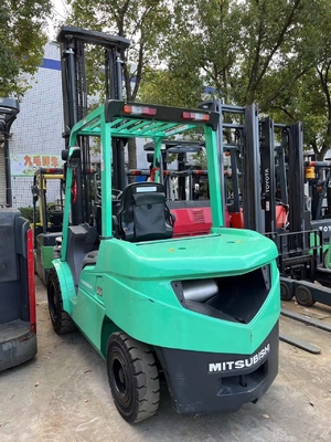 122mm Fork Width Mitsubishi FD35 3.5TON Secondhand Diesel Engine Pallet Lifting Truck