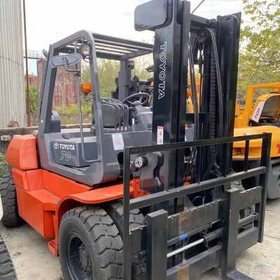 Japan Made 7ton Diesel Engine Forklift for TOYOTA FD70 Warehouse Container Secondhand