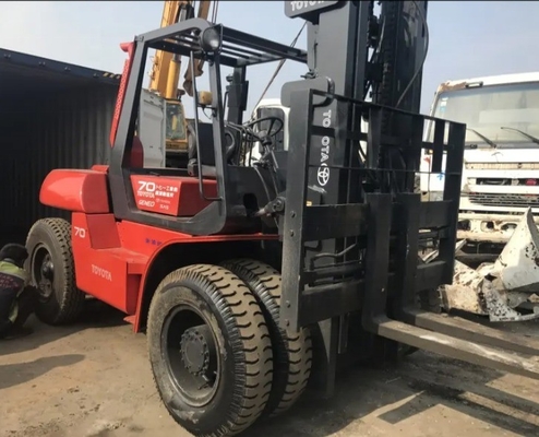 Japan Made 7ton Diesel Engine Forklift for TOYOTA FD70 Warehouse Container Secondhand