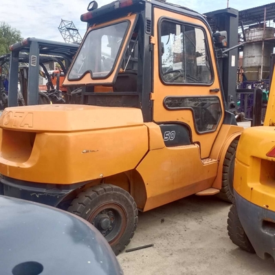 Secondhand 5ton Diesel Engine Forklift TOYOTA 50 for Warehouse Container Lifting