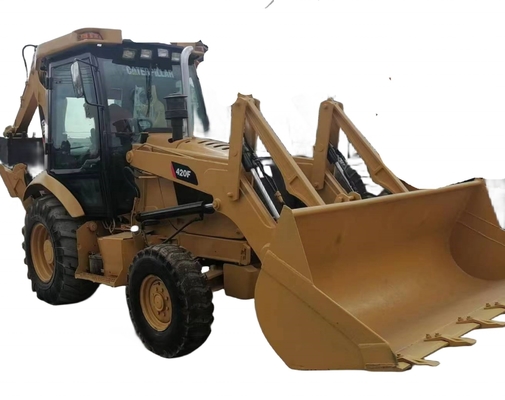 CAT 420F Backhoe Loader with Liyuan Hydraulic Valve from Japan 15Ton Operating Weight