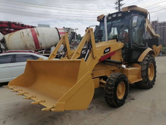 CAT 420F Backhoe Loader with Liyuan Hydraulic Valve from Japan 15Ton Operating Weight