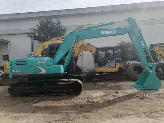 Original Japan 14T Excavator Kobelco SK140 in Shanghai Good Condition Crawler Digger