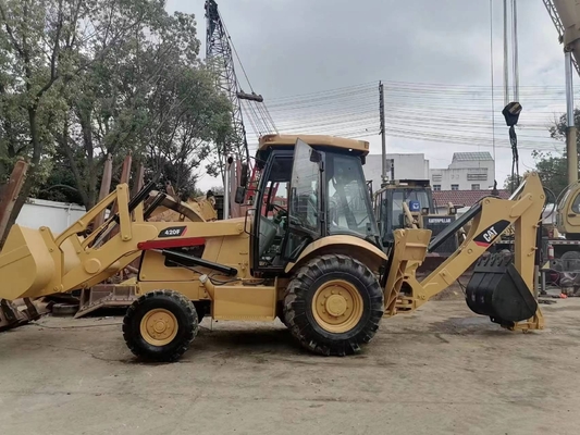 CAT 420F Backhoe Loader with Liyuan Hydraulic Valve from Japan 15Ton Operating Weight