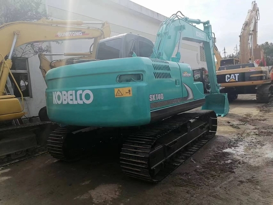 Original Japan 14T Excavator Kobelco SK140 in Shanghai Good Condition Crawler Digger