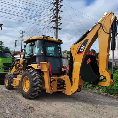 Original Japan 9TON EPA Engine cummis Hydraulic Backhoe loader CAT 420F in Shanghai