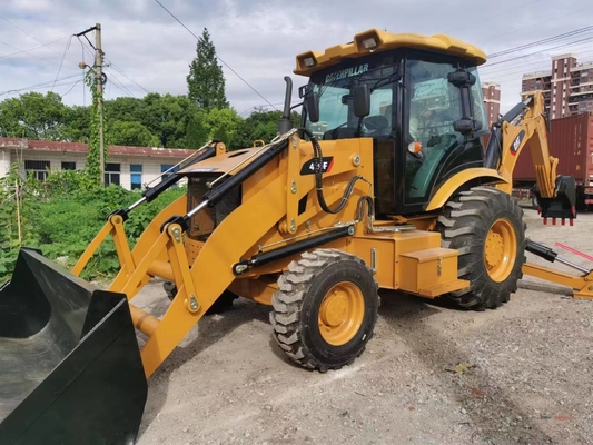 Original Japan 9TON EPA Engine cummis Hydraulic Backhoe loader CAT 420F in Shanghai