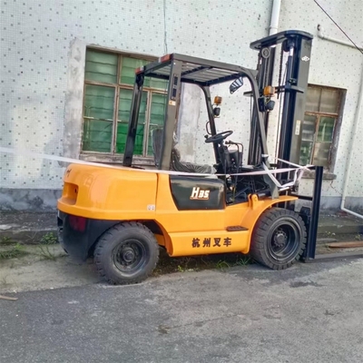 Original Engine Hangcha H35 3.5 Ton with Brick Clip Used Forklift 3000 KG Weight Made