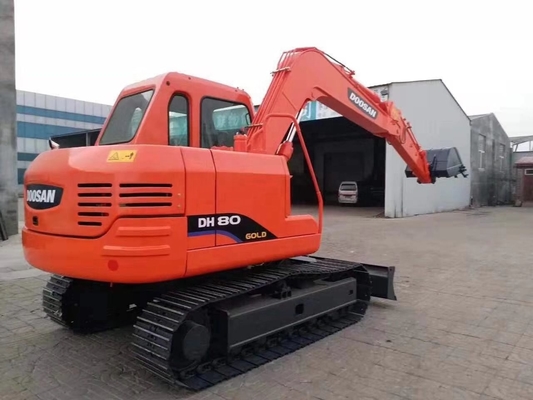 Used Doosan DH80 Excavator with Original Paint and Liyuan Hydraulic Cylinder in Japan