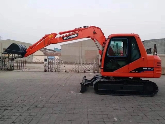 Used Doosan DH80 Excavator with Original Paint and Liyuan Hydraulic Cylinder in Japan