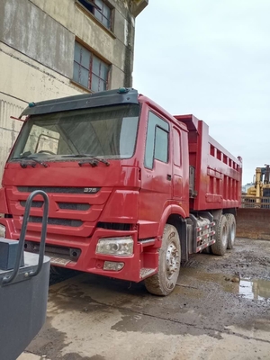 Used Dump Truck HOWO 375 with Original Paint and EPA Engine from Japan at Restaurant