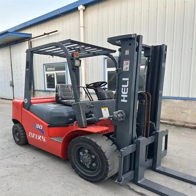 0-2000 Working Hours Used Heli CPCD30 3Ton Diesel Forklift Truck for Easy Operation