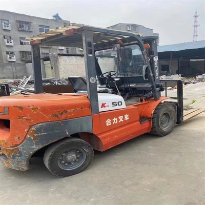 K50 5 Ton Diesel Forklift Heli Used Forklift Truck with 0-2000 Working Hours