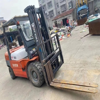 K50 5 Ton Diesel Forklift Heli Used Forklift Truck with 0-2000 Working Hours