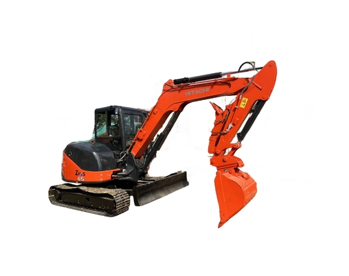 6.5tons mini digger Hitachi ZX65U Hydraulic Backhoe used ZX65U Deft design Japan