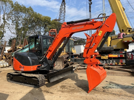 6.5tons mini digger Hitachi ZX65U Hydraulic Backhoe used ZX65U Deft design Japan