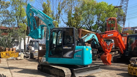 Used KOBELCO SK60 Mini Excavator with Low Working Hours and Parker Hydraulic Cylinder