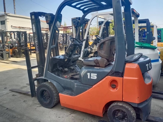 Used Diesel Power Toyota FD15 Mini Forklift Truck Excellent Working Condition 1.5 Ton