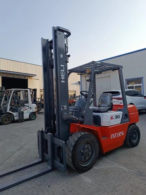 Original Color 3 Ton Second-hand HELI CPCD30 Diesel Forklift in Perfect Working Condition