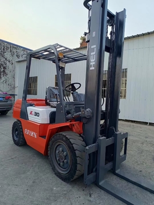 Original Color 3 Ton Second-hand HELI CPCD30 Diesel Forklift in Perfect Working Condition